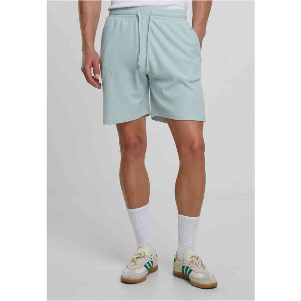 Urban Classics - Waffle Sweat Shorts - Mint green